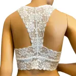 Jenni by Jennifer Moore White Small Lace Racerback Bralette