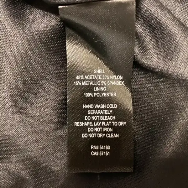 Jessica Howard Metallic Dress Gray Bell Sleeve