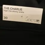Joe’s Jeans The Charlie High Rise Skinny Ankle Distressed Jeans Size 30