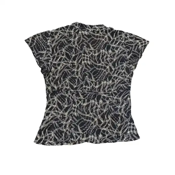 Jones Wear Petite Black Snakeskin Print Blouse