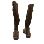 Karen Scott Leandra Riding Boots Brown Knee High Buckle