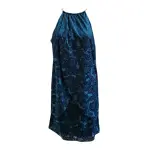 Kensie Teal Burnout Velvet Sleeveless Shift Dress Size 10