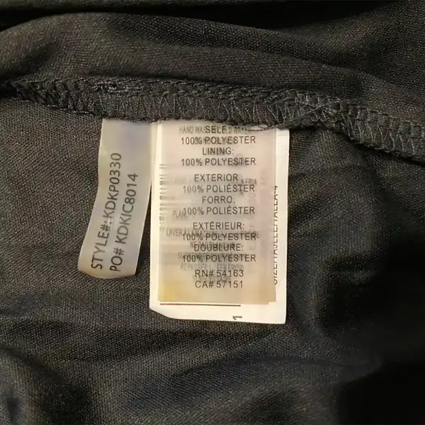 Kensie Dots Chiffon Midi Fit and Flare Dress in Black Size 4