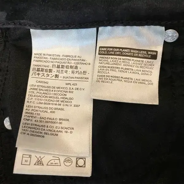 Levi's 721 High Rise Skinny Jeans Camo Print Raw Hem