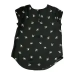 Lily White Black Floral Blouse