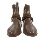 Link Forever Brown and Gold Ankle Boots Size 4