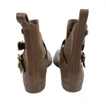 Link Forever Brown and Gold Ankle Boots Size 4