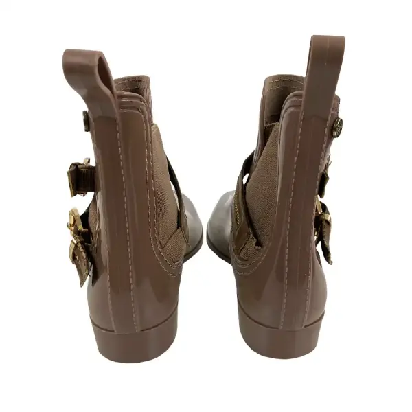 Link Forever Brown and Gold Ankle Boots Size 4