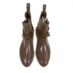 Link Forever Brown and Gold Ankle Boots Size 4