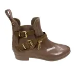 Link Forever Brown and Gold Ankle Boots Size 4