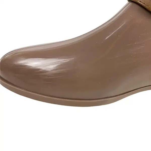 Link Forever Brown and Gold Ankle Boots Size 4