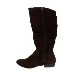 Lower East Side Brown Slouch Faux Suede Riding Boots Size 5.5