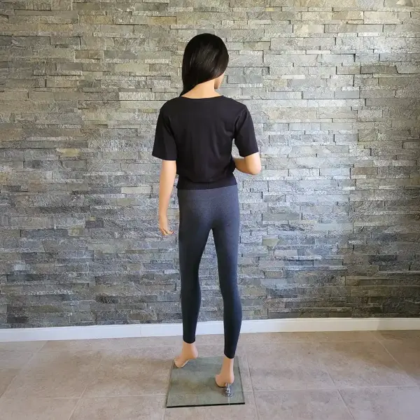 Michael Michael Kors Smocked Hem Top Black Short Sleeve Cotton Modal