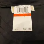 Michael Michael Kors Smocked Hem Top Black Short Sleeve Cotton Modal