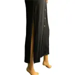 Michael Kors Black Sleeveless Maxi Shirtdress with Gold Hardware