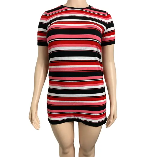 Michael Kors Shirt  Striped Short-Sleeve Dress