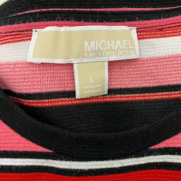 Michael Kors Shirt  Striped Short-Sleeve Dress