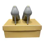 Michael Kors Dorothy Flex Patent Pumps Pale Blue Pointed Toe Womens