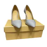 Michael Kors Dorothy Flex Patent Pumps Pale Blue Pointed Toe Womens