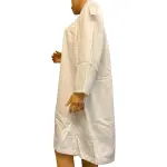 Miss Elaine Nightgown White Embroidered Long Sleeve Button Front Cotton Blend