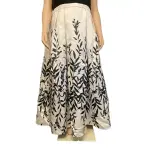 Morgan & Co Black and White Sleeveless Leaf Print Prom Gown Dress – Size 20W