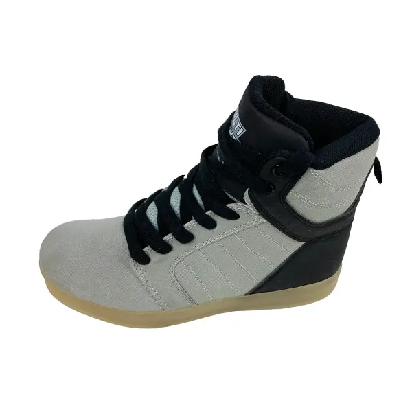 Multi Lights Kids’ Light-Up High Top Sneakers Gray Black Size 4