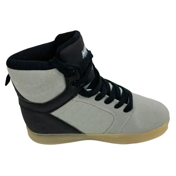 Multi Lights Kids’ Light-Up High Top Sneakers Gray Black Size 4