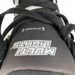Multi Lights Kids’ Light-Up High Top Sneakers Gray Black Size 4