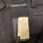 Lauren Ralph Lauren Dark Blue Denim Shirt Dress with Pockets Size Small