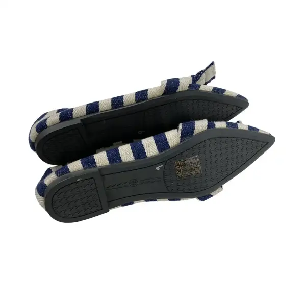 Shein Striped Knot-Front Pointed Toe Flats