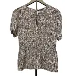 Sienna Sky Navy Floral Peplum Blouse