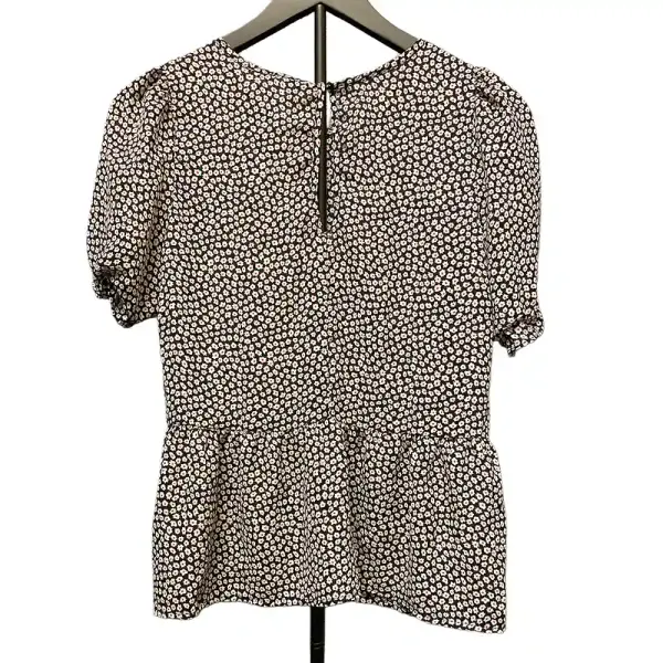 Sienna Sky Navy Floral Peplum Blouse