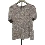 Sienna Sky Navy Floral Peplum Blouse