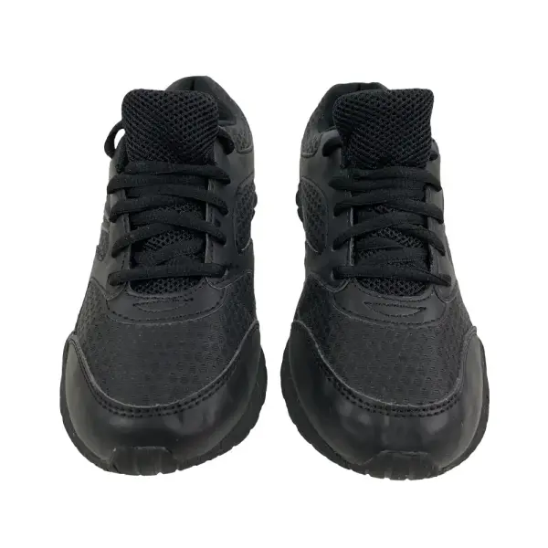 Smartfit Boys Black Lace-Up Sneakers Shoes Size 4W Youth