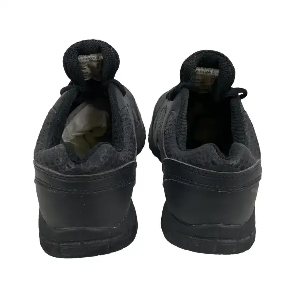 Smartfit Boys Black Lace-Up Sneakers Shoes Size 4W Youth