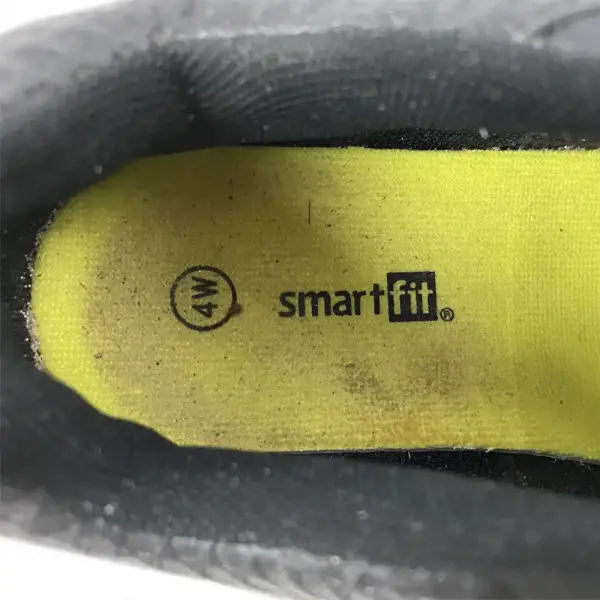 Smartfit Boys Black Lace-Up Sneakers Shoes Size 4W Youth