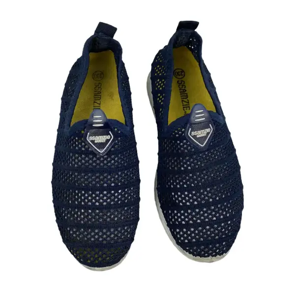 Ssamzie Blue Mesh Slip-On Shoes