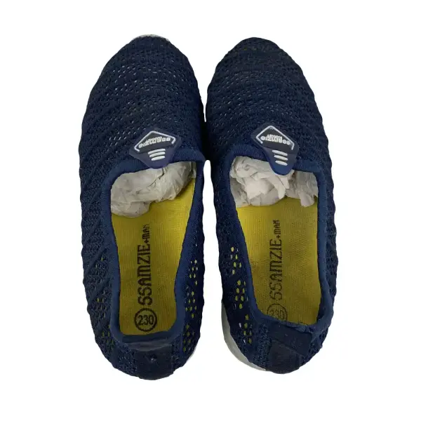 Ssamzie Blue Mesh Slip-On Shoes