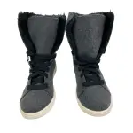Airwalk Girls Lightweight Gray Faux Fur High-Top Sneakers Size 3