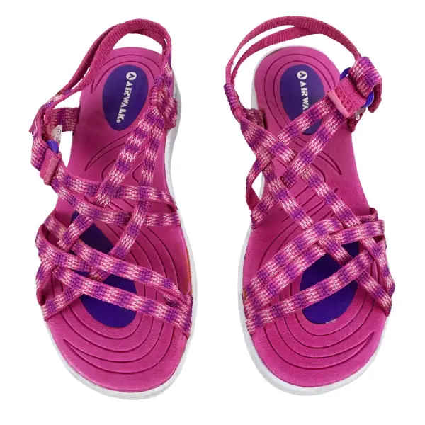 Airwalk Girls Pink Strappy Sandals Size 2