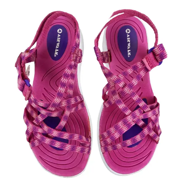 Airwalk Girls Pink Strappy Sandals Size 2