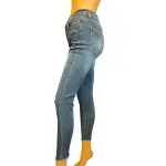 Tinseltown Distressed Skinny Jeans Raw Hem