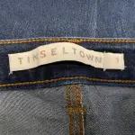 Tinseltown Distressed Skinny Jeans Raw Hem