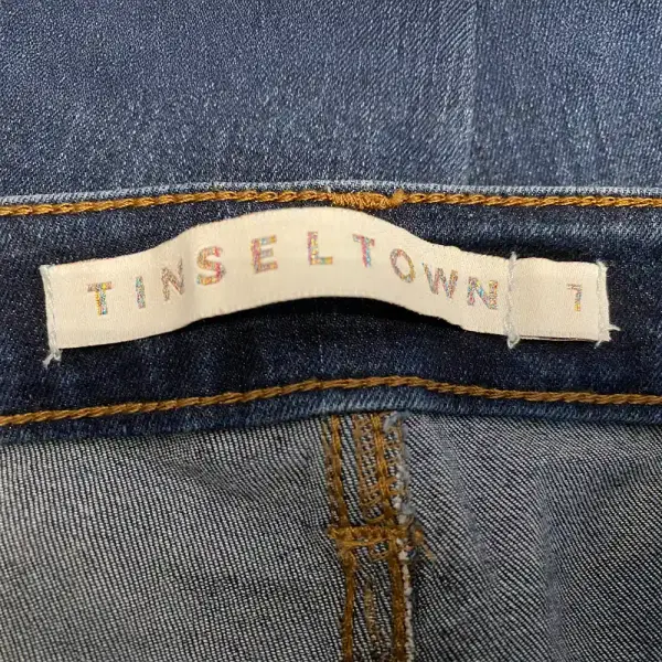 Tinseltown Distressed Skinny Jeans Raw Hem