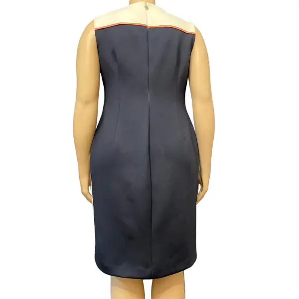 Tommy Hilfiger Color Blocked Asymmetric Sheath Dress