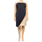 Tommy Hilfiger Color Blocked Asymmetric Sheath Dress