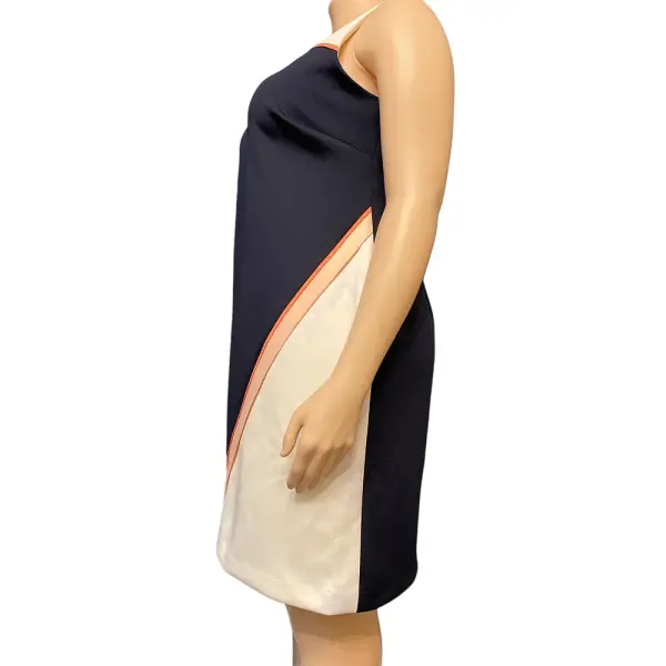 Tommy Hilfiger Color Blocked Asymmetric Sheath Dress