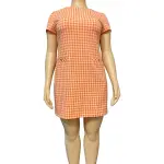 Tommy Hilfiger Gingham Short Sleeve Shift Dress
