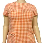 Tommy Hilfiger Gingham Short Sleeve Shift Dress