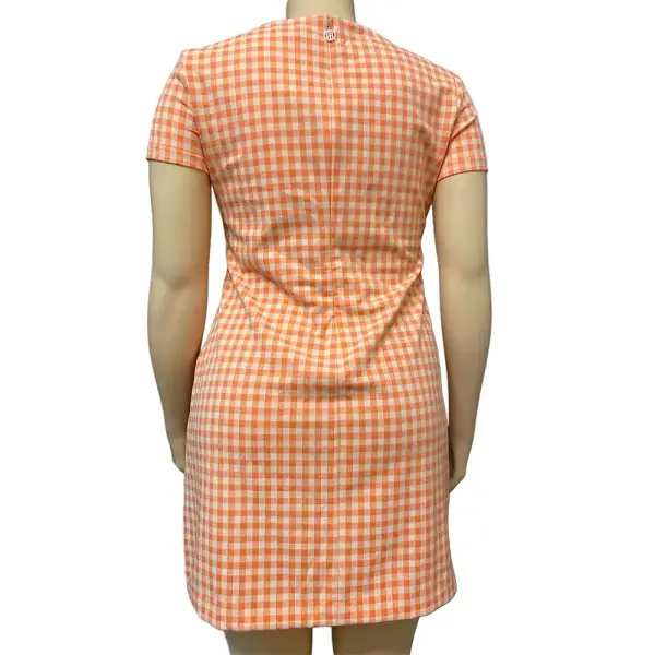 Tommy Hilfiger Gingham Short Sleeve Shift Dress